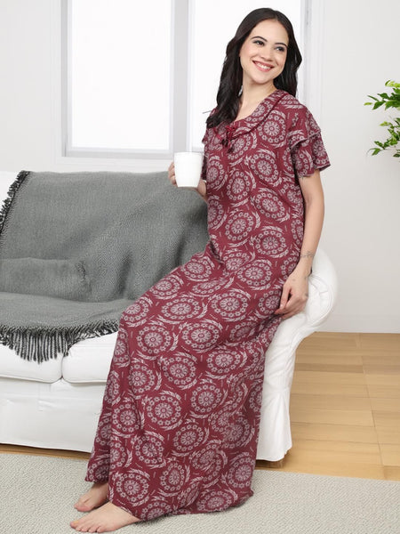 Be You Printed Maxi Nightdress
