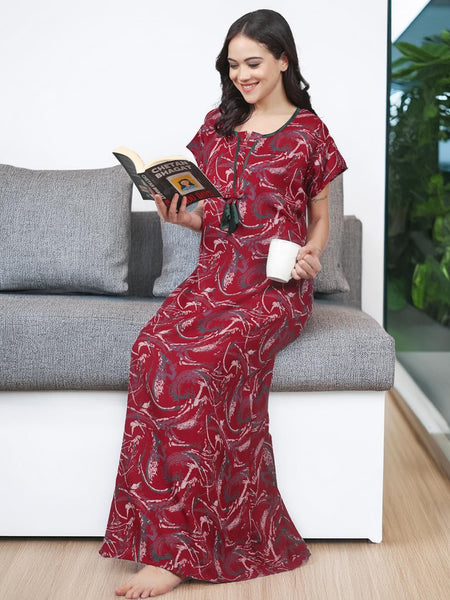 Be You Printed Maxi Nightdress