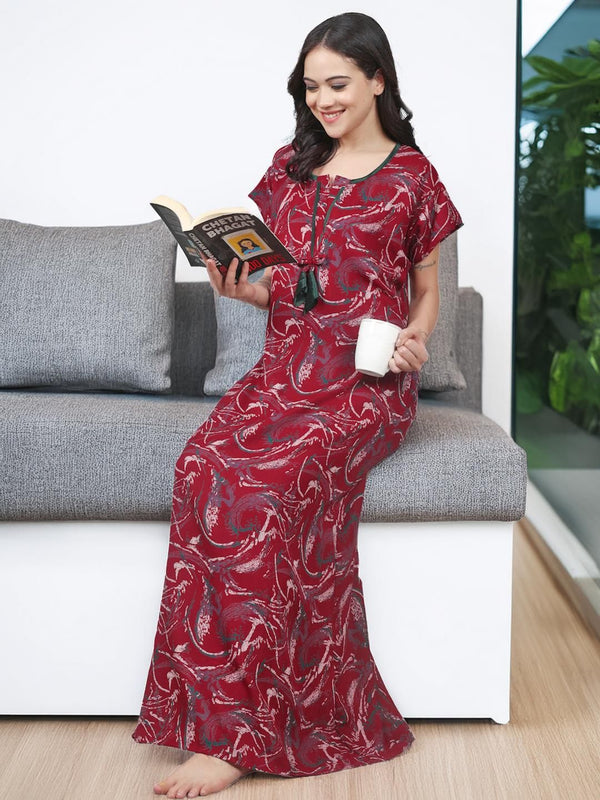 Be You Printed Maxi Nightdress
