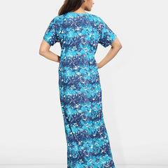 Be You Women Printed Maxi Nightdress