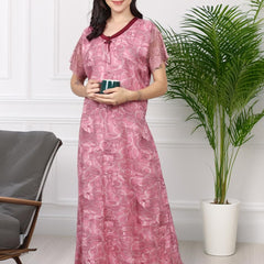 Be You Alpine Geometric Abstract Print Maxi Nightdress