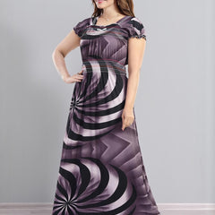 Be You Printed Square Neck Maxi Nightdress