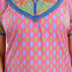 Be You Printed Pure Cotton Maxi Nightdress