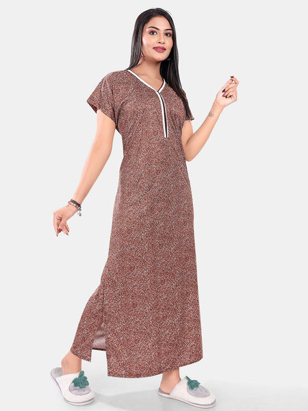 Be You Abstract Printed Maxi Nightdress
