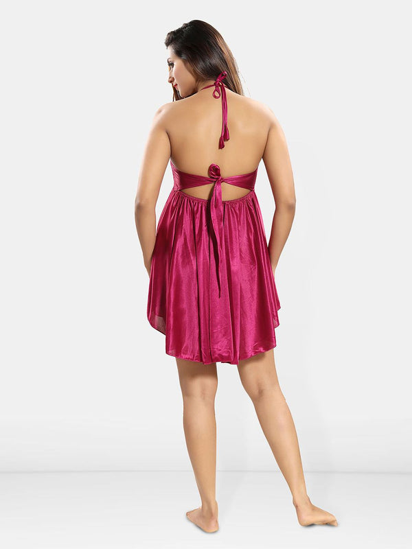 Be You Set of 2 Satin Maxi Sweat Nightdress