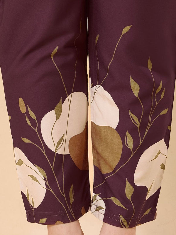 Be You Printed Top With Trousers Co-Ords