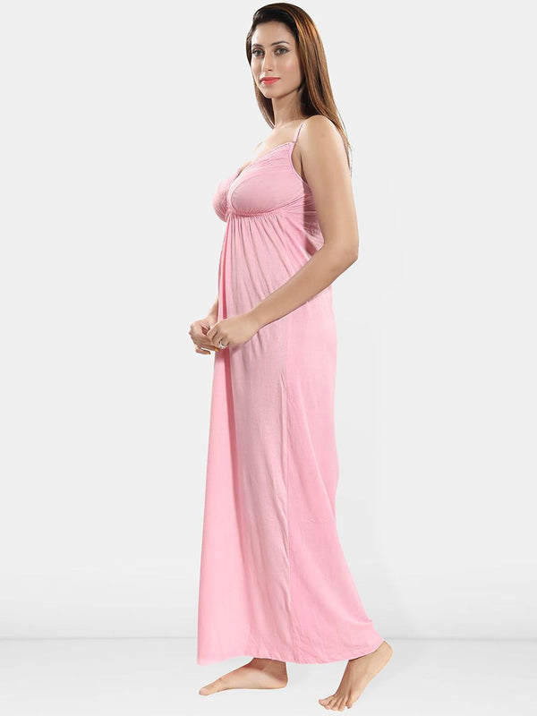 Be You Lace Cotton Maxi Nightdress