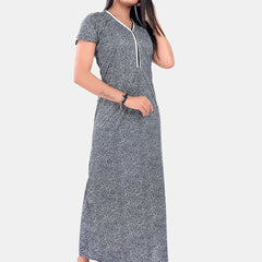 Be You Printed Satin Maxi Nightdress