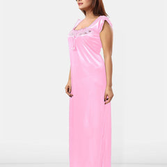 Be You Square Neck Sleeveless Satin Maxi Nightdress