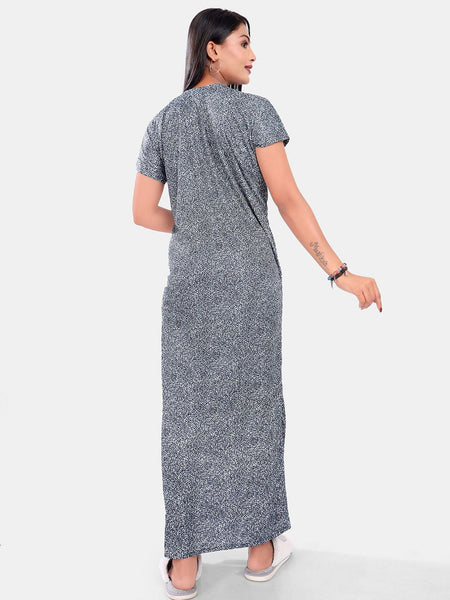 Be You Printed Satin Maxi Nightdress