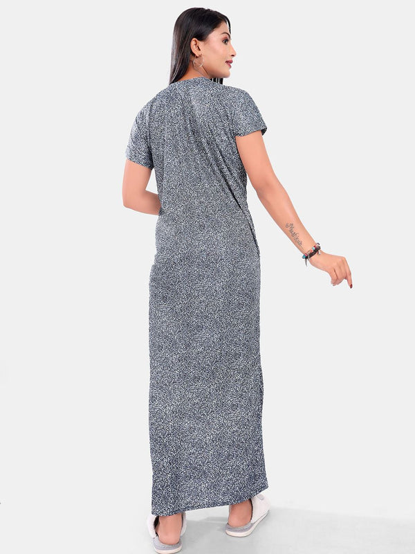 Be You Printed Satin Maxi Nightdress