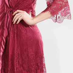 Be You Shoulder Straps Nightdress With Robe