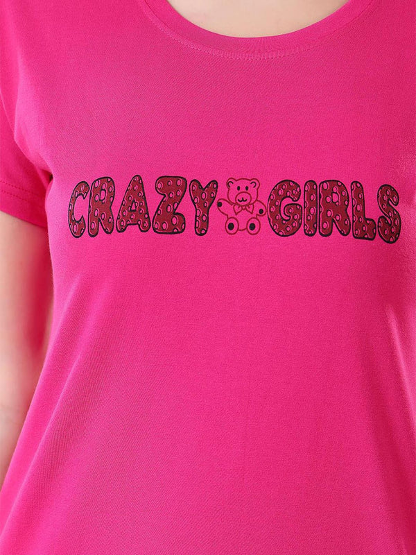 Be You Typographic Printed T-shirt Nightdress