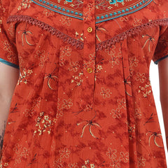 Be You Floral Embroidered Maxi Nightdress