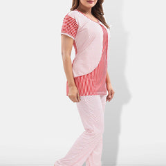 Be You Striped Satin Night Suit
