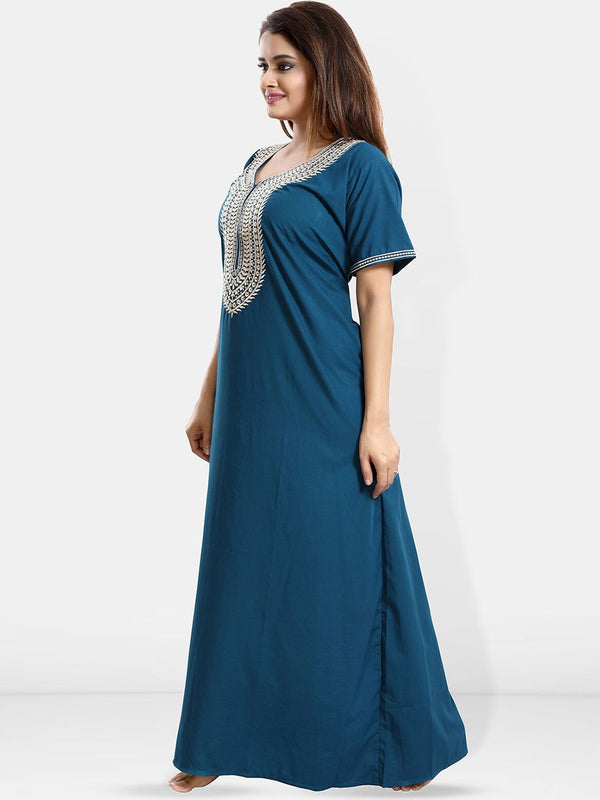 Be You Embroidered Maxi Nightdress