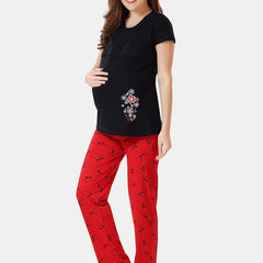 Be You Printed Maternity Night Suit