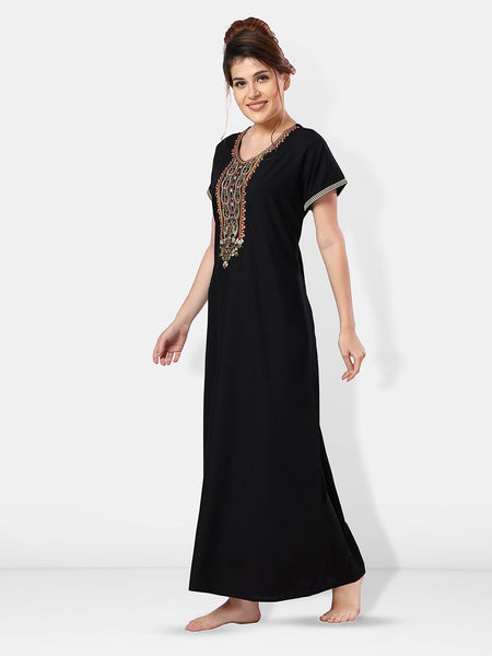 Be You Embroidered Maxi Nightdress