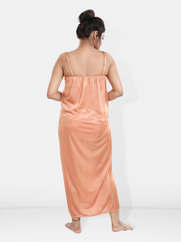 Be You Maxi Satin Wrap Nightdress With Robe