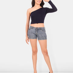 Be You One Shoulder Cotton Crop Top