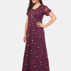 Be You Floral Printed Maxi Nightdress