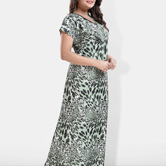 Be You Abstract Printed Maternity Maxi Sweat Nightdress