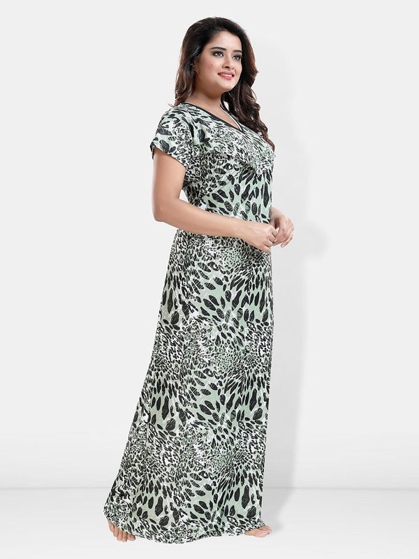 Be You Abstract Printed Maternity Maxi Sweat Nightdress