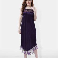 Be You Shoulder Straps Satin Maxi Nightdress