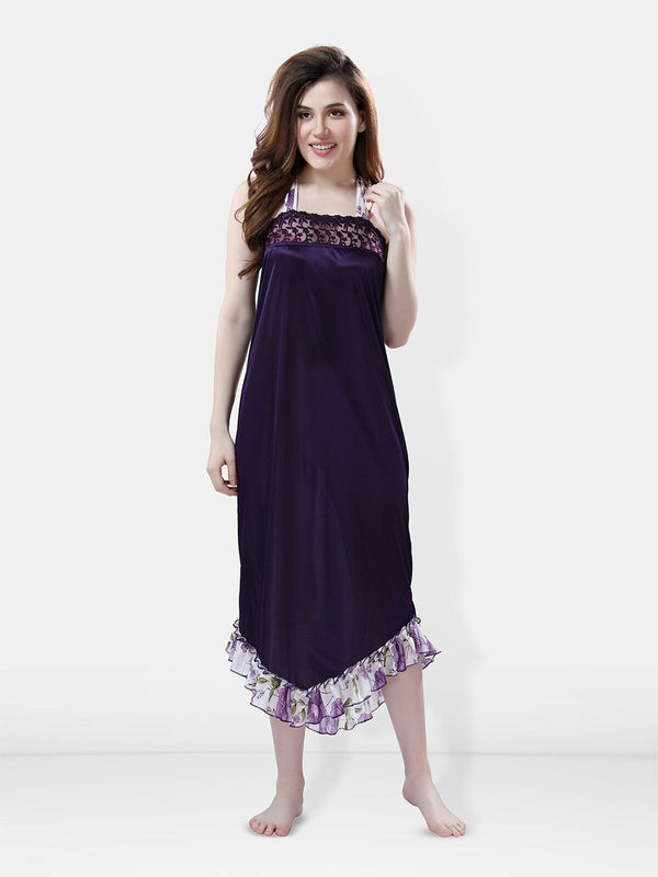 Be You Shoulder Straps Satin Maxi Nightdress