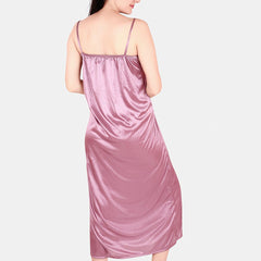 Be You Floral Lace Shoulder Straps Satin Maxi Nightdress With Robe