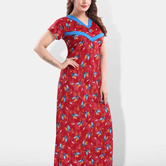 Be You Floral Printed Satin Feeding & Maternity Nightdress