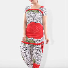 Be You Floral Printed Satin Night suit