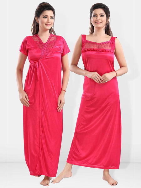 Be You Satin Maxi Nightdress With Robe