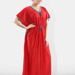 Be You V-Neck Satin Maxi Kaftan Nightdress