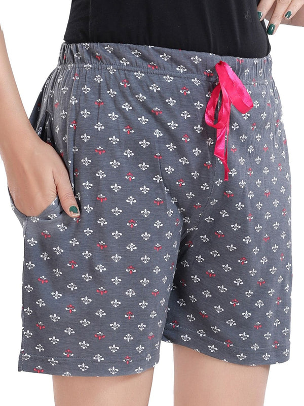 Be You Women Floral Printed Lounge Shorts