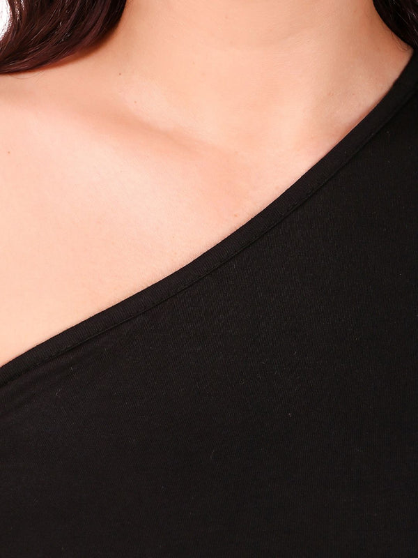 Be You One Shoulder Cotton Crop Top