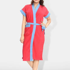Be You Women Cotton Anti-bacterial Super Soft Bath Robe With Belt