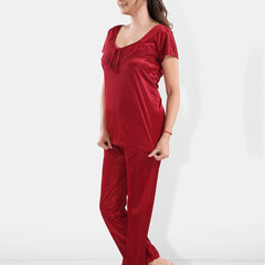 Be You Pack Of 3 Satin Maxi Night suits