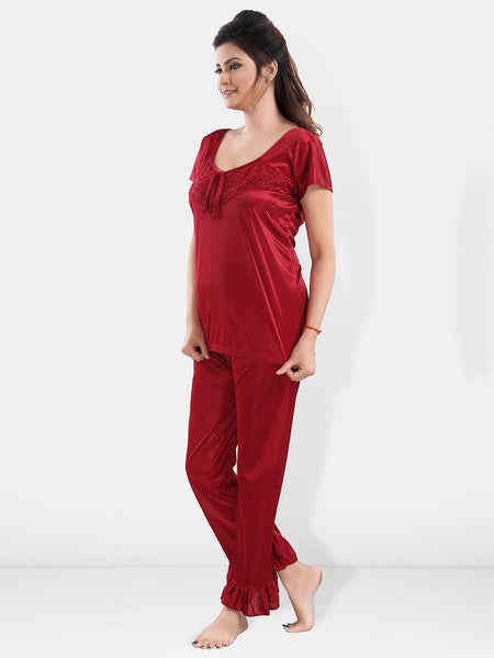 Be You Pack Of 3 Satin Maxi Night suits