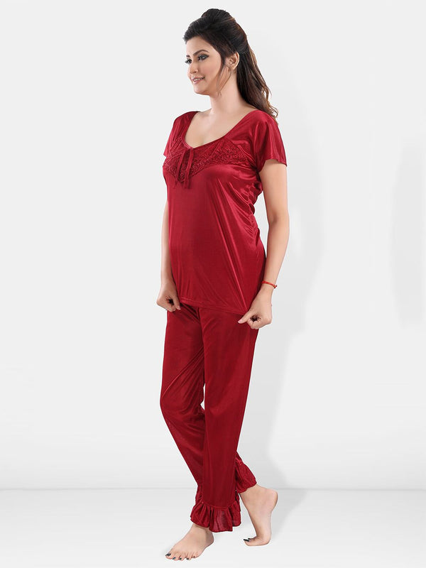Be You Pack Of 3 Satin Maxi Night suits