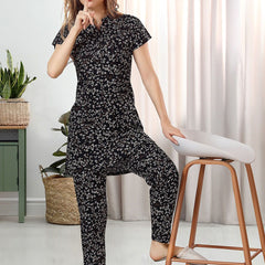 Be You Floral Printed Night Suit