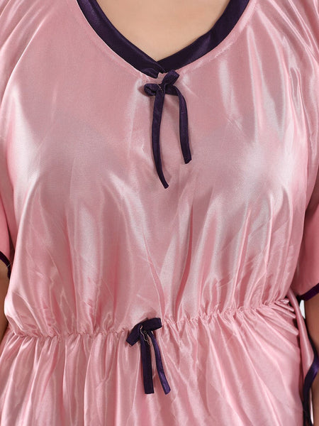 Be You V-Neck Satin Maxi Kaftan Nightdress