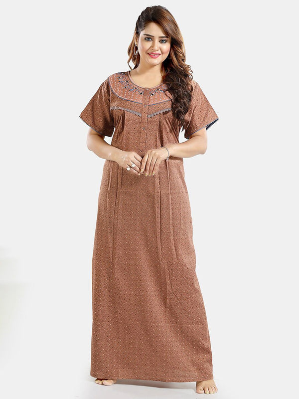 Be You Floral Printed Maternity Maxi Nightdress