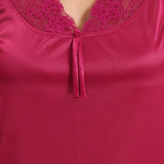 Be You 6 Pieces Satin Maxi Nightdress Set With Robe And Lingerie Set