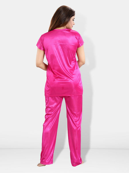 Be You Pack Of 6 Satin Maxi Wrap Nightdress With Lingerie Set