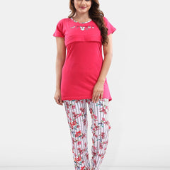 Be You Floral Printed Maternity Night Suit