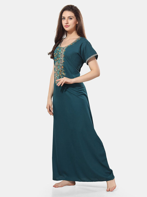 Be You Embroidered Maxi Nightdress
