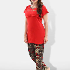 Be You Typography Printed Maternity Night Suit
