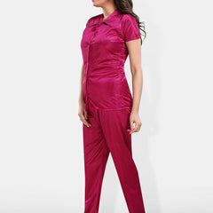 Be You Satin Shirt & Lounge Pant Night Suit