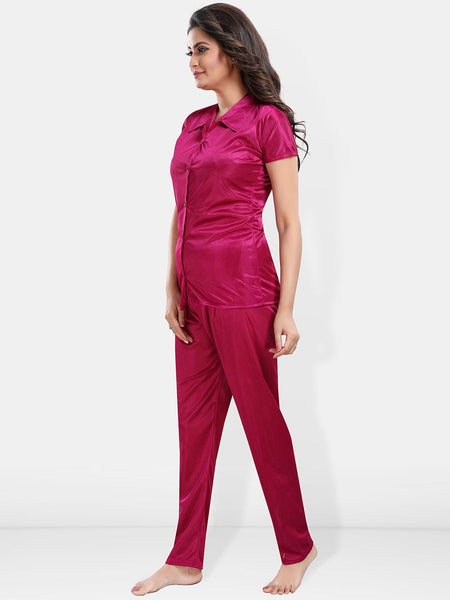 Be You Satin Shirt & Lounge Pant Night Suit